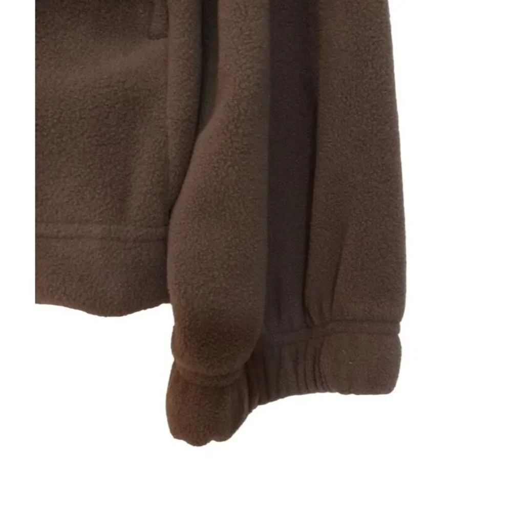 Saddlebred Sweater Shirt Men's Size XXL Brown Pullover 1/4 Zip Elastic Sleeves